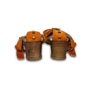 Louis Vuitton 2000s Suede Heeled Sandals