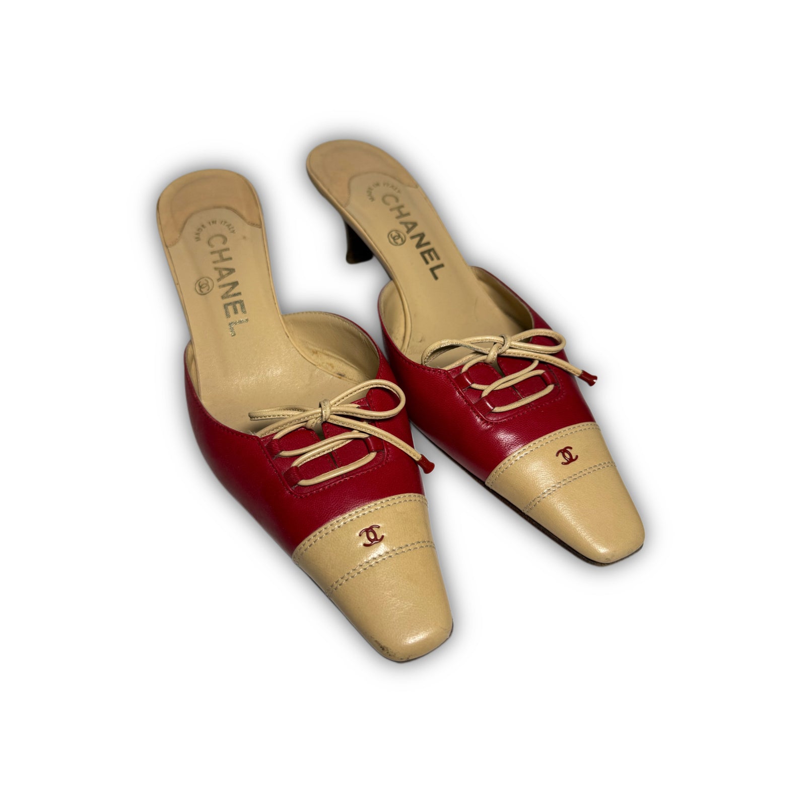 Chanel 2000s by Karl Lagerfeld Laced Mules