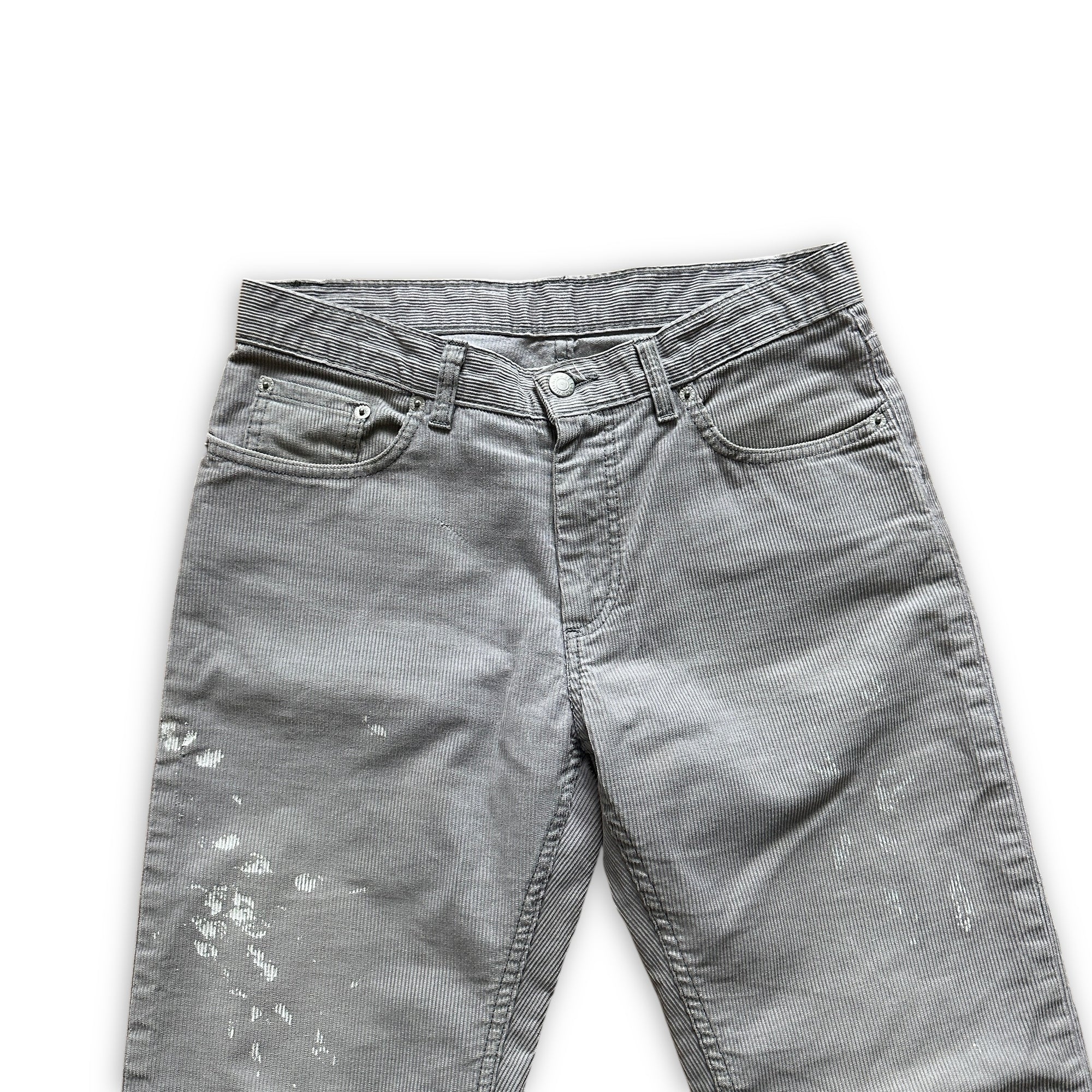 Helmut Lang FW99 Gray Corduroy Painter Denim