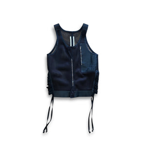 Rick Owens SS14 Vicious Tactial Utility Leather Mesh Laced Vest