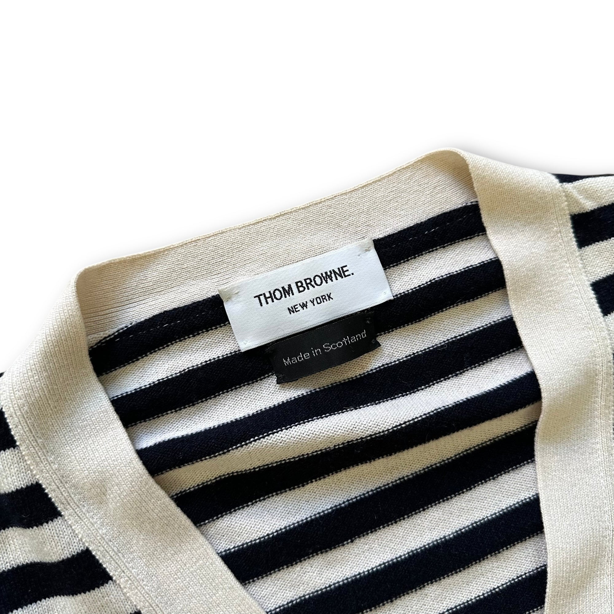 Thom Browne Striped Cashmere Cardigan