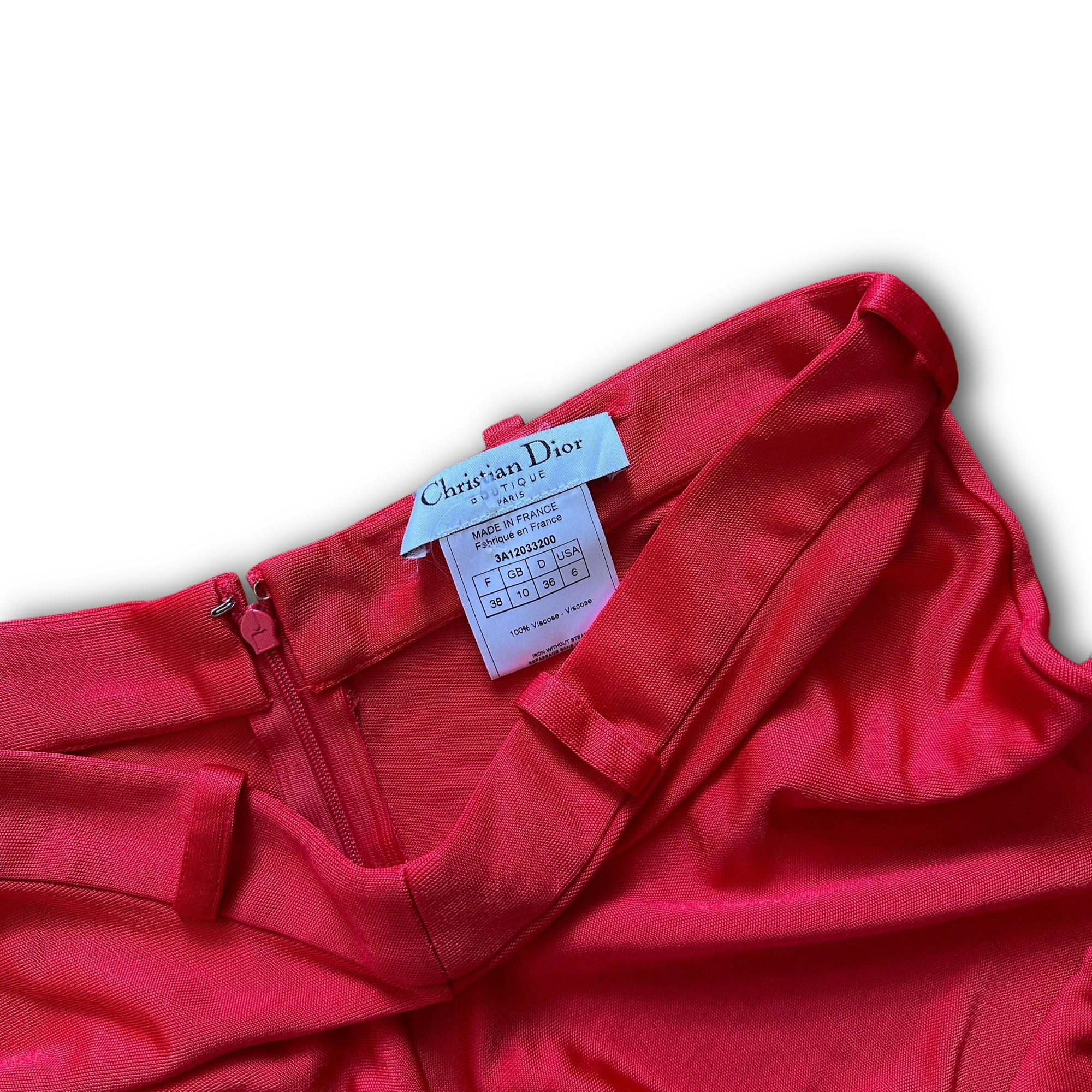 Christian Dior by John Galliano AW03 Ruffed Viscose Skirt