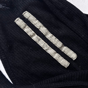 Rick Owens FW14 Black Ribbed Long Cotton Dress