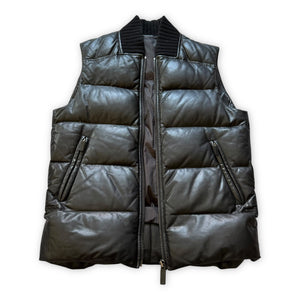 Berluti Leather Puffer Vest