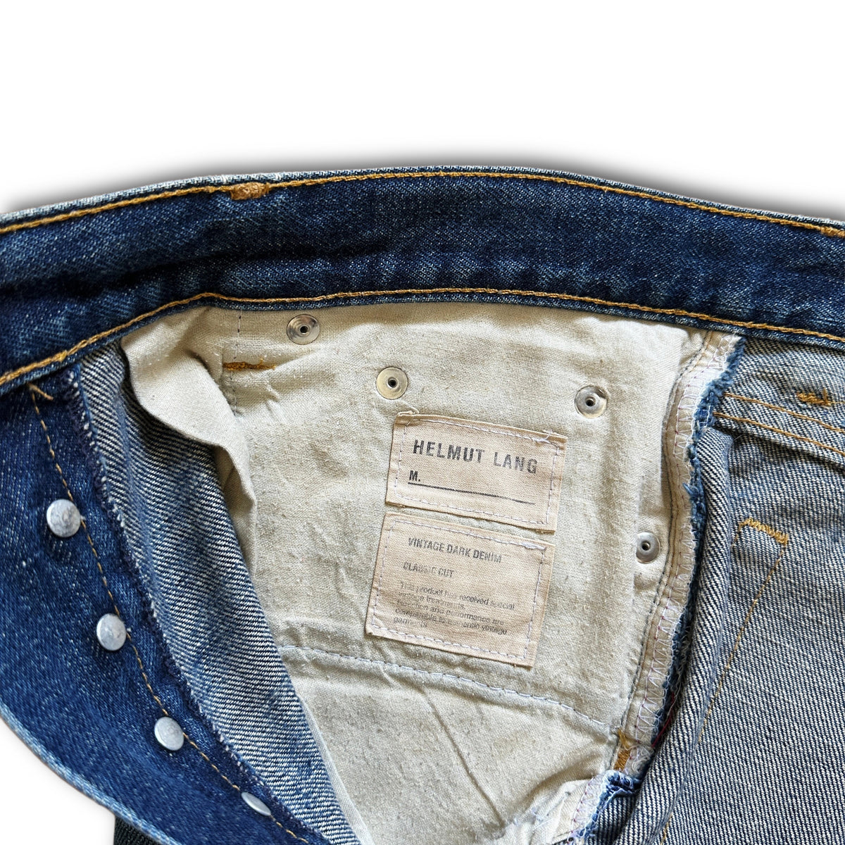 Helmut Lang Archival Washed Blue Classic Cut Denim