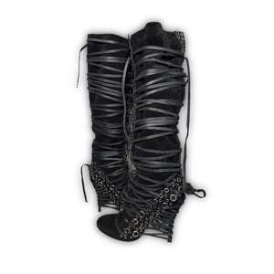 Jean Paul Gaultier 2000s Multi Lace Boots