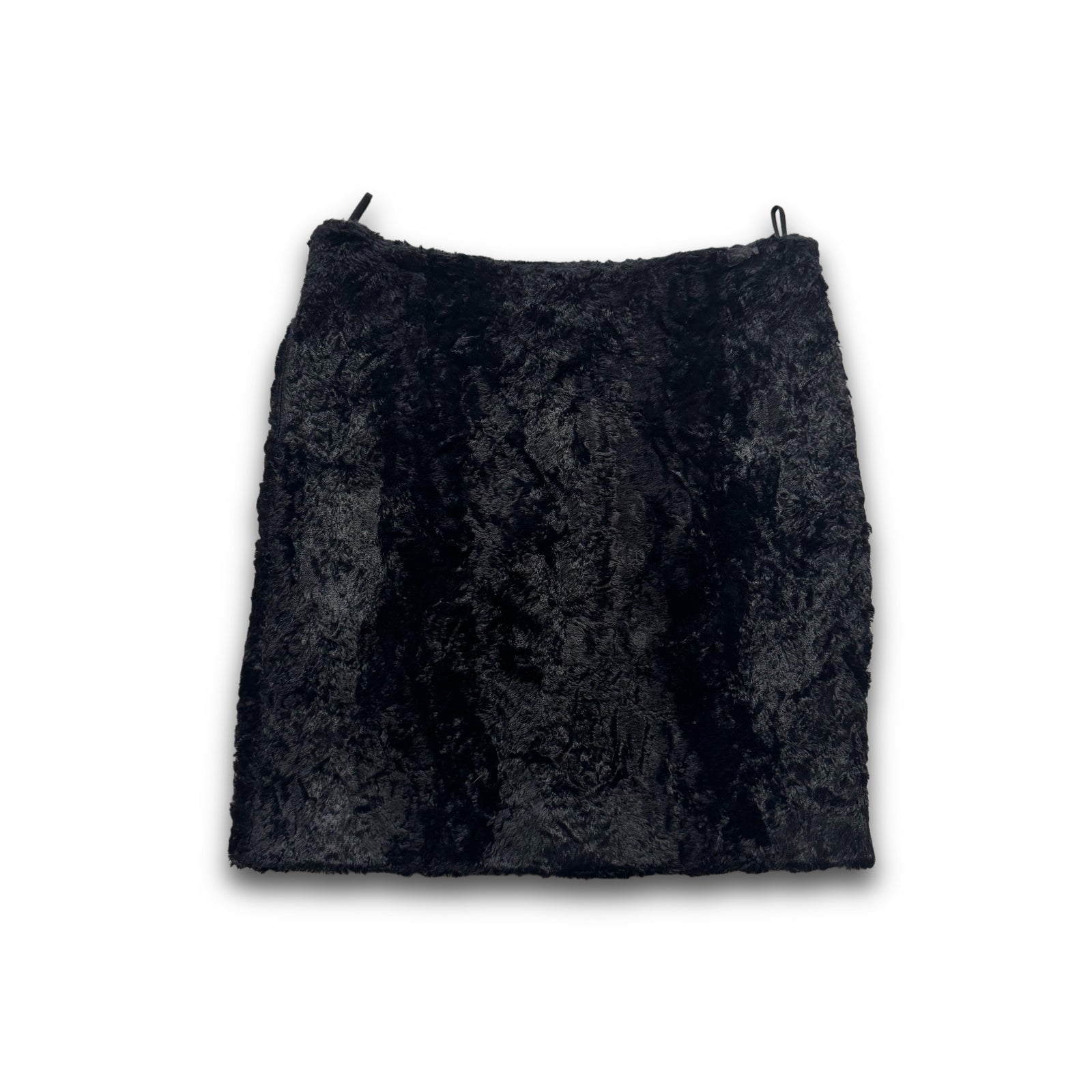 Helmut Lang 90s Faux Fur Skirt