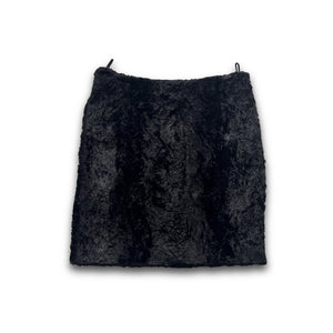 Helmut Lang 90s Faux Fur Skirt