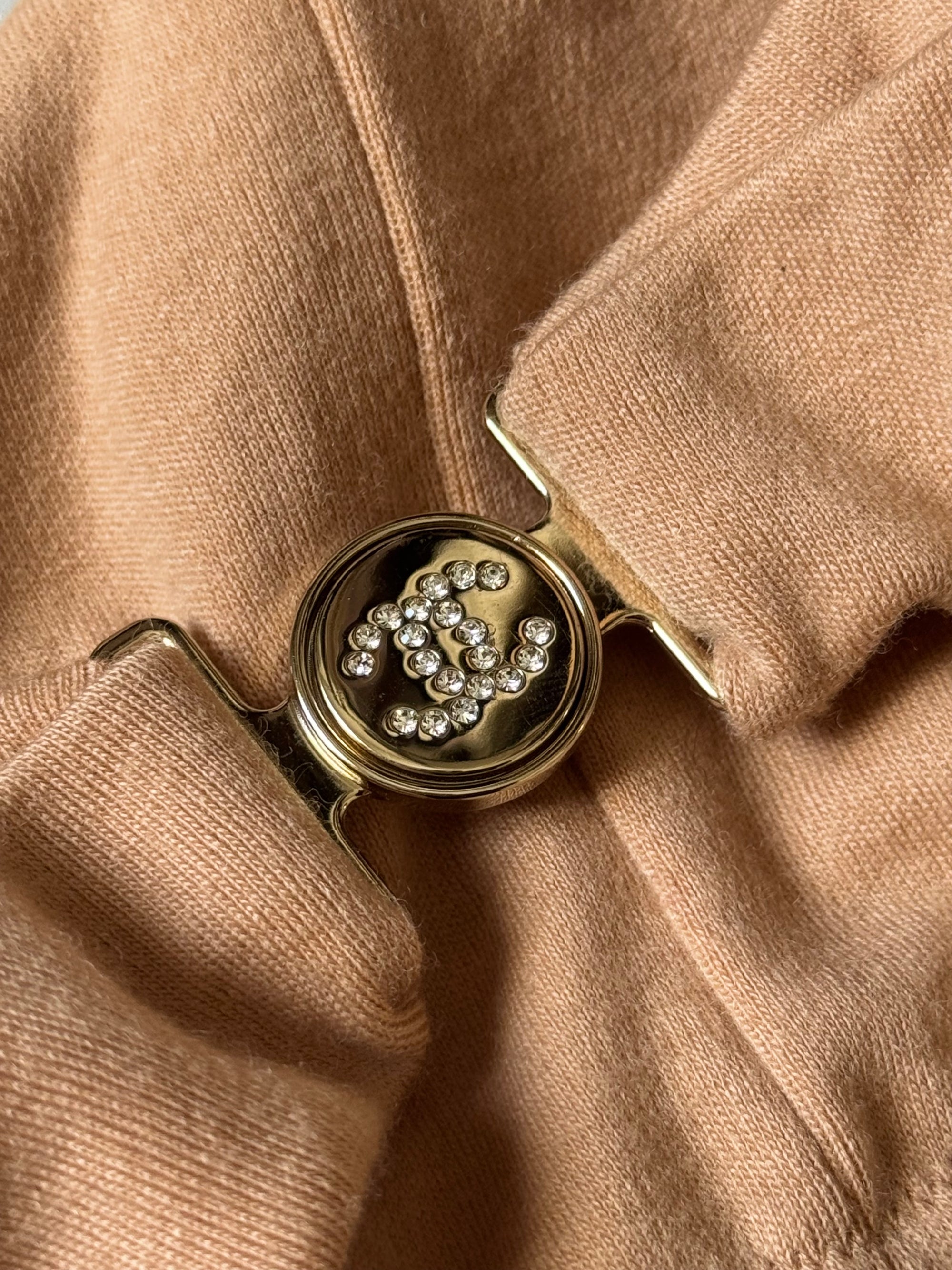 Chanel AW24 Sample CC Buckle Knit Pants