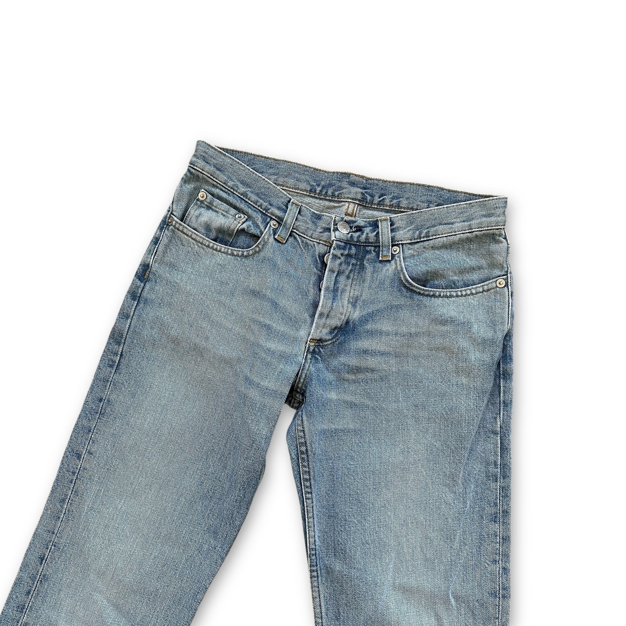 Helmut Lang Washed Blue Denim Pants