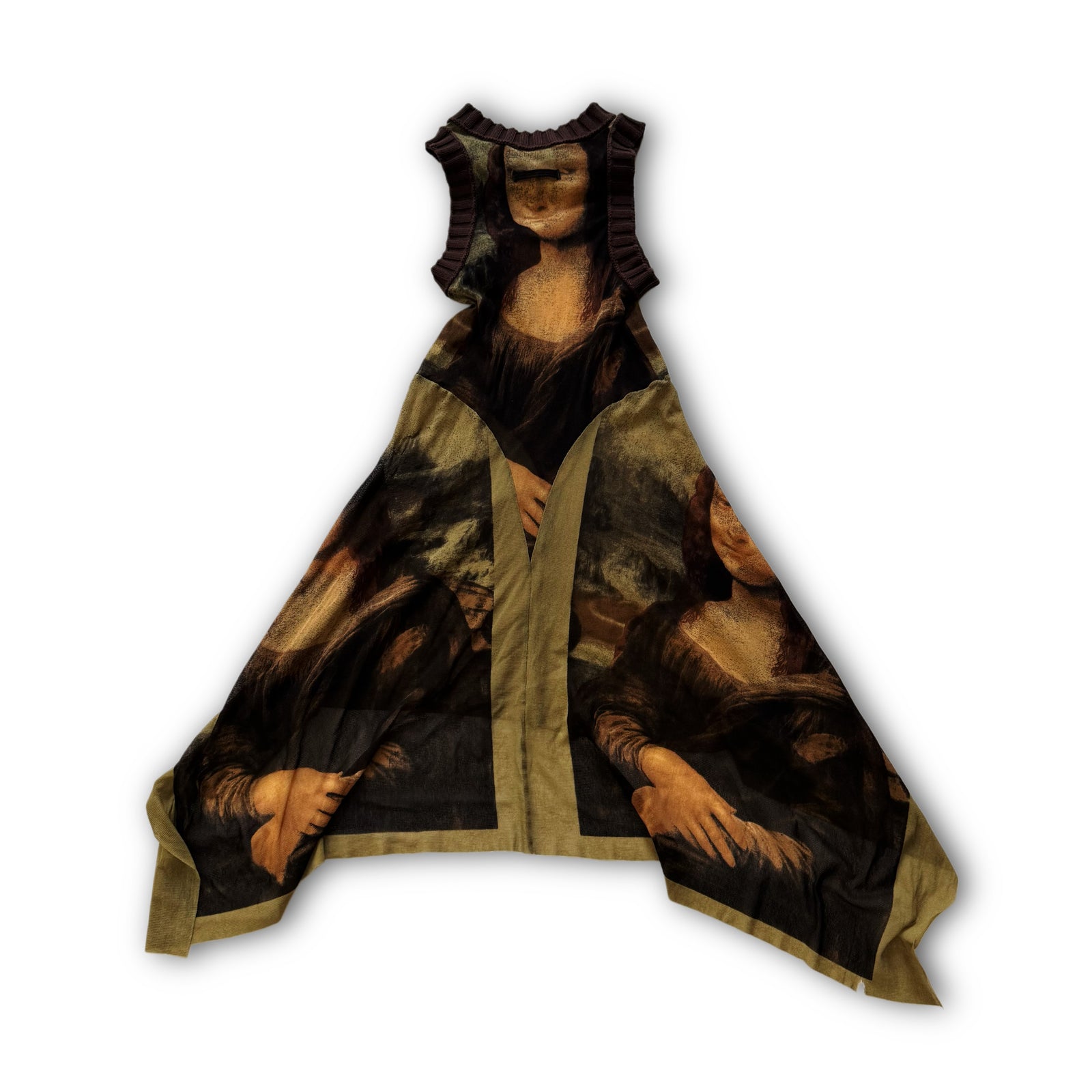 Jean Paul Gaultier SS95 Mona Lisa Mesh Knit Dress