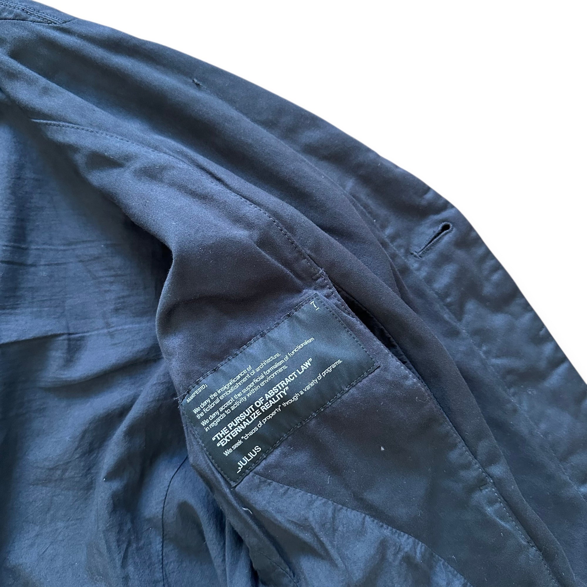 Julius Jacke SS14 Light Black Coat