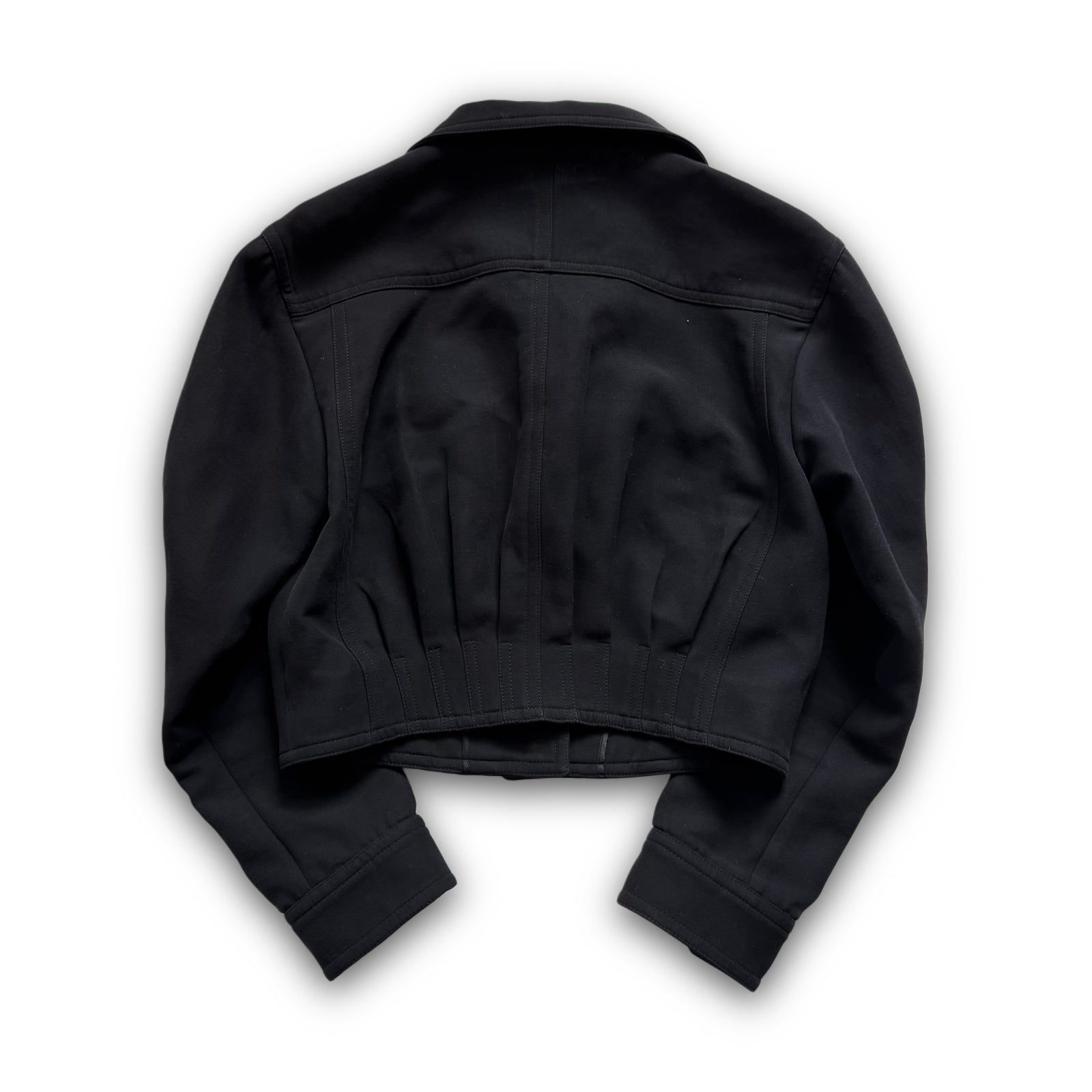 Prada 2009 Black Cropped Wool Jacket