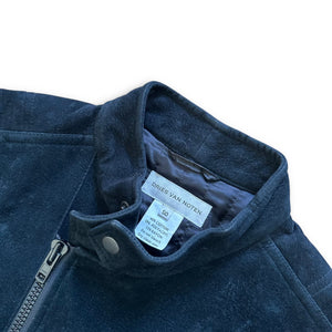 Dries van Noten 1990s Velvet Biker Jacket