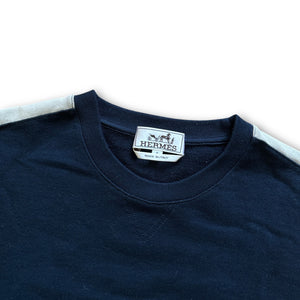 Hermès Short Sleeve Stripe Sweater