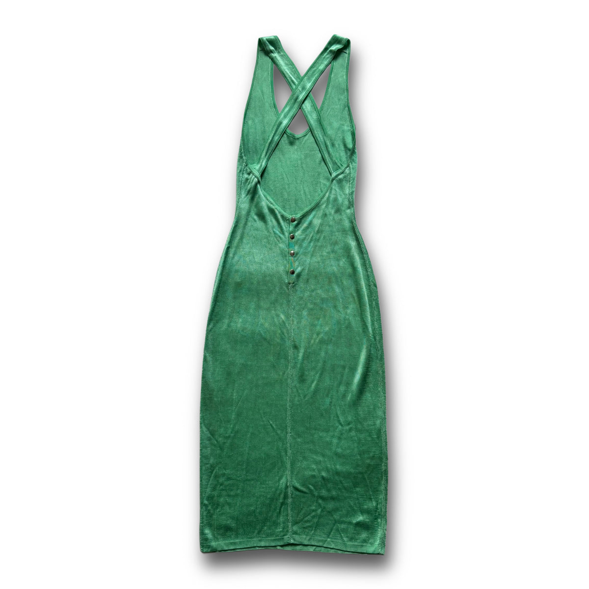 Alaia 90s Mint Green Sling Dress