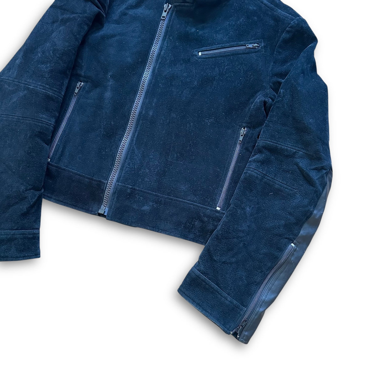 Dries van Noten 1990s Velvet Biker Jacket