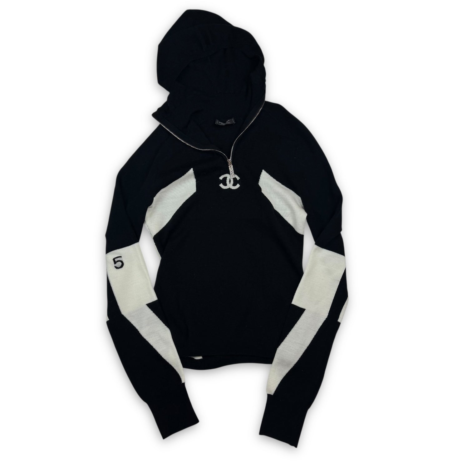 Chanel 2023 Logo Knit Halfzip Sample