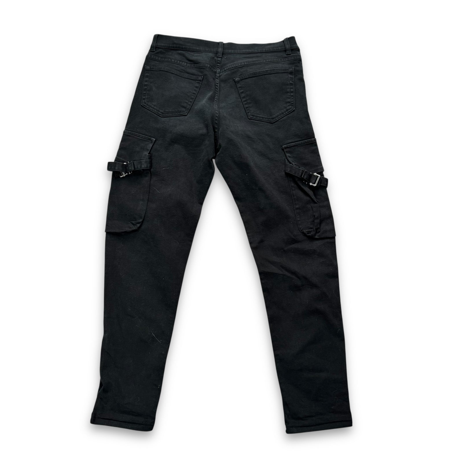 Helmut Lang SS04 Black Bondage Cargo Denim