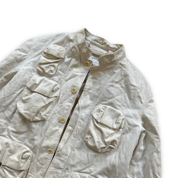 Helmut Lang SS00 White Cargo Bondage Jacket - Ākaibu Store