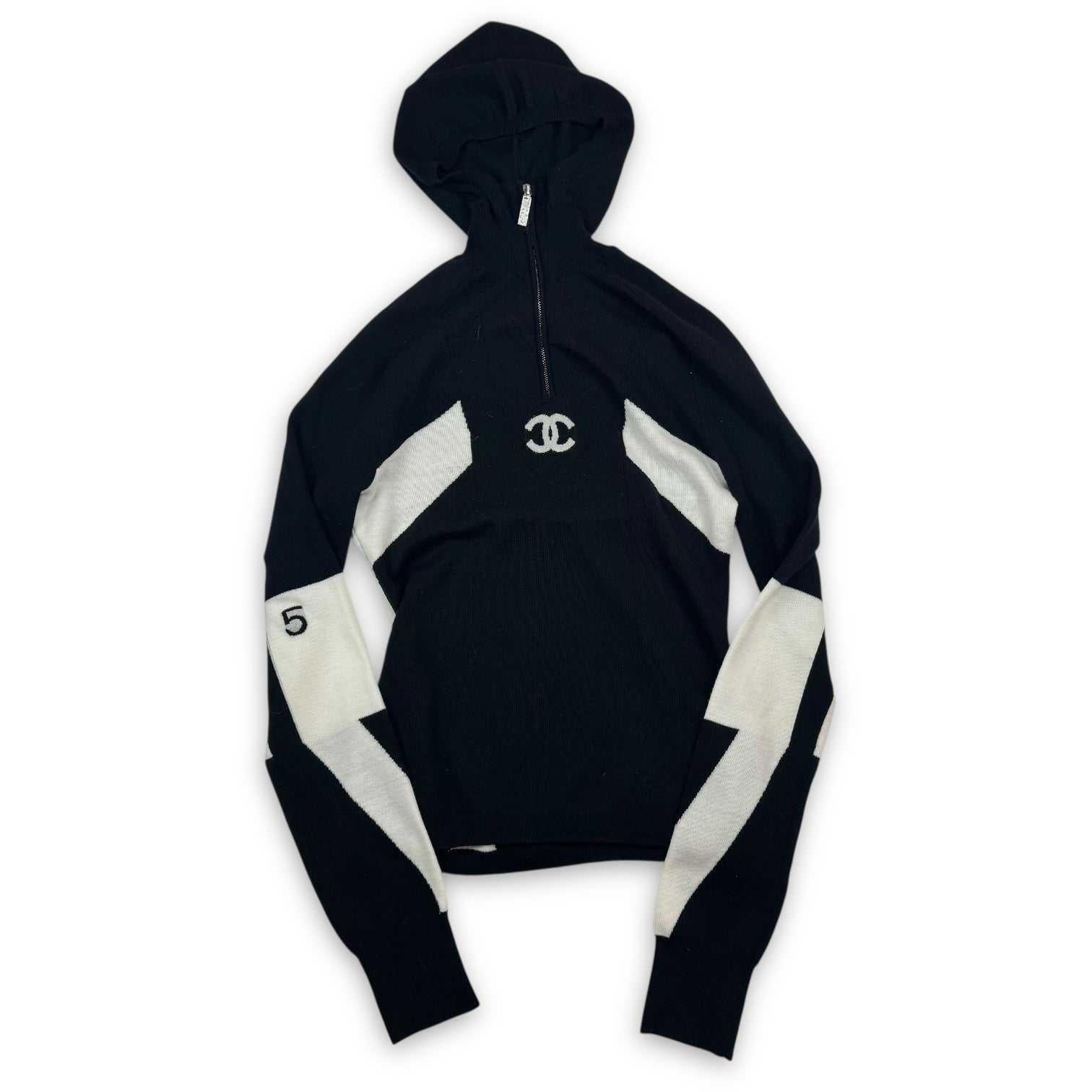 Chanel 2023 Logo Knit Halfzip Sample