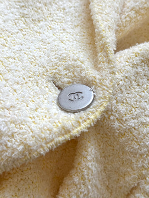Chanel SS00 by Karl Lagerfeld Terry Cloth Wrap Jacket