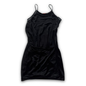 Helmut Lang SS95 Black Layered Sheer Dress