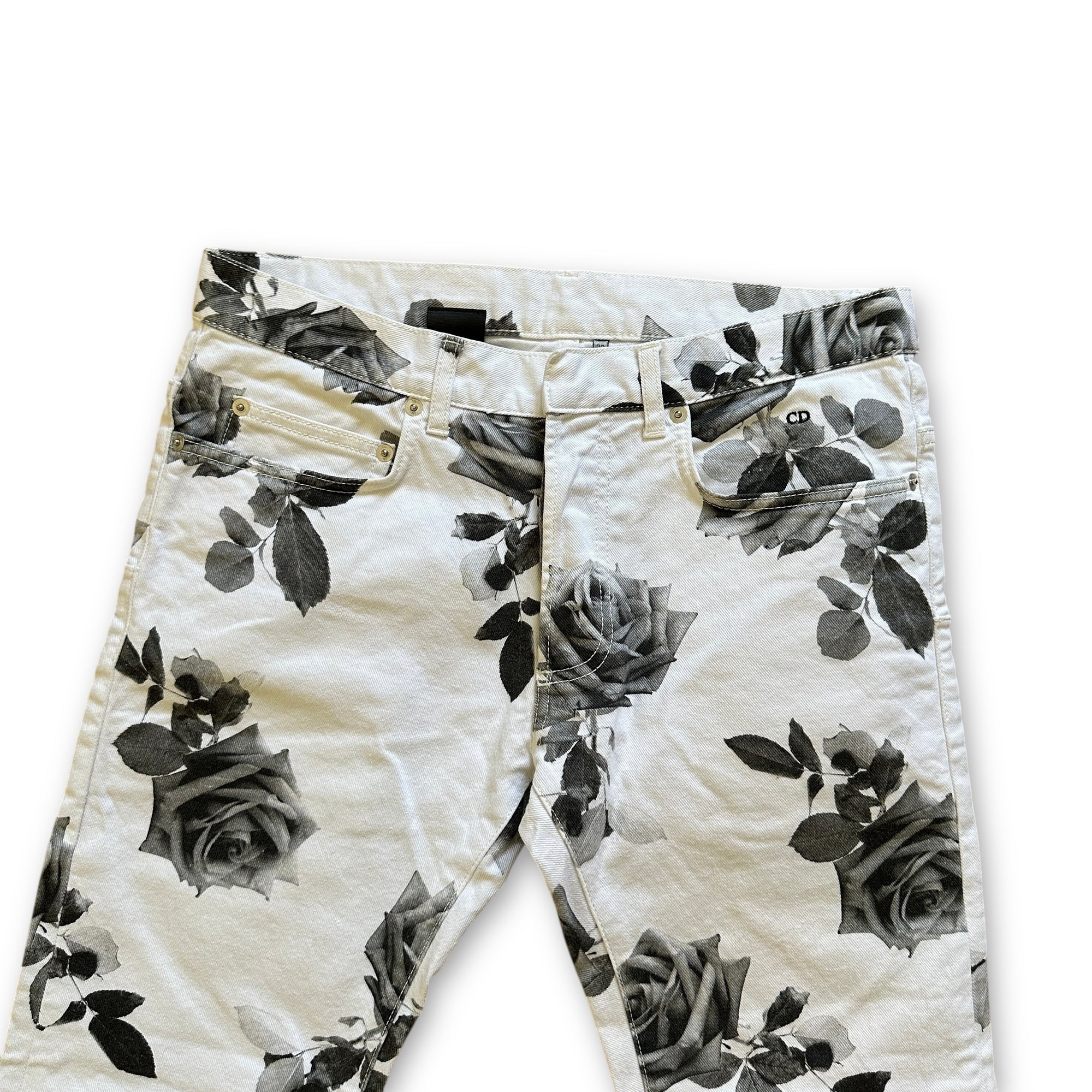 Dior Homme FW16 Rose Print Denim