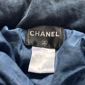 Chanel FW24 24K Sample Cropped Denim Puffer Jacket