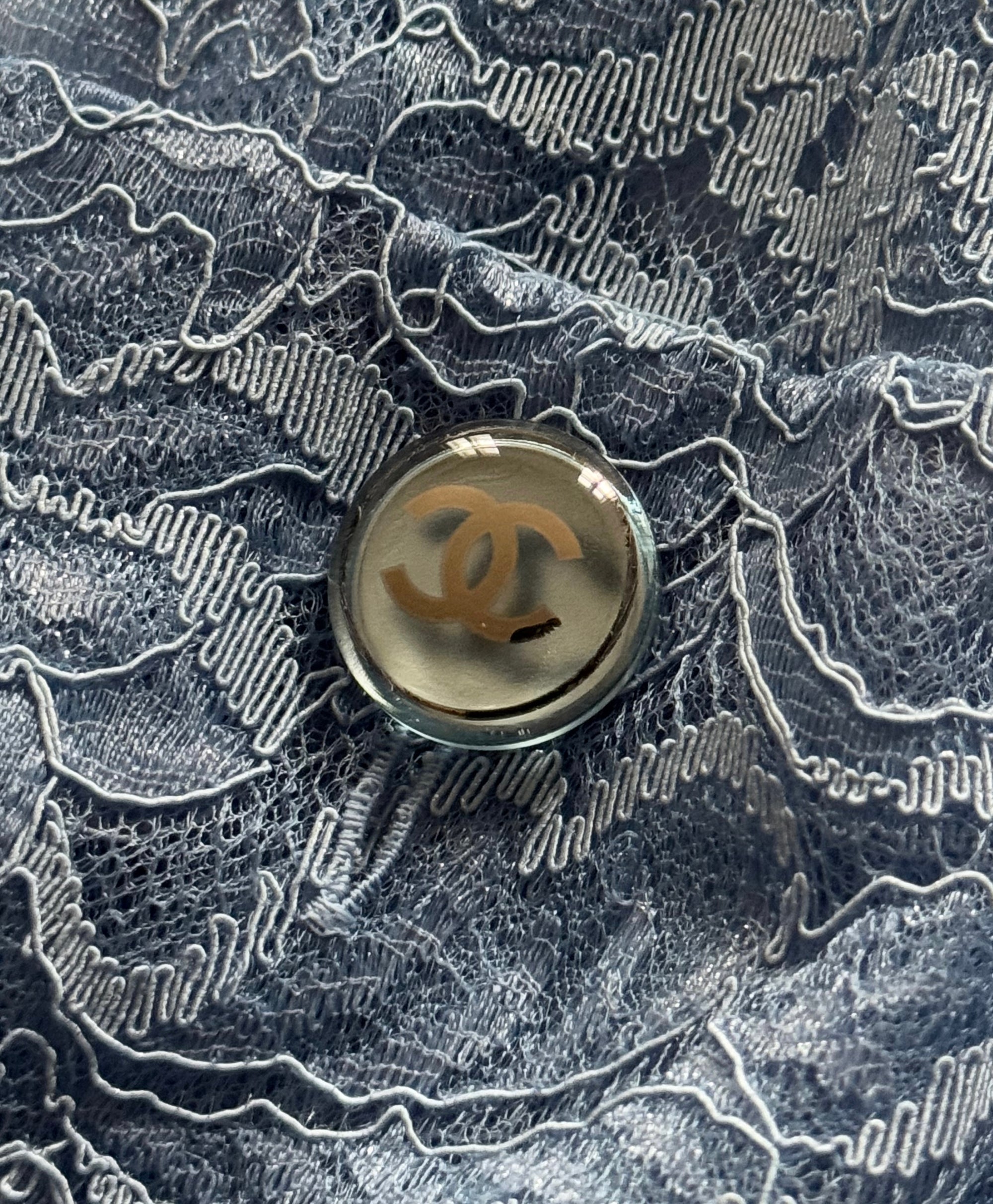 Chanel 2024 Rushed Embellished Floral Lace Cardigan Sample