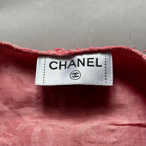 Chanel 2025 Sample Pink Mini Fringed Boucle Skirt