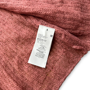 Maison Margiela SS20 Pink Loose Mohair Cardigan