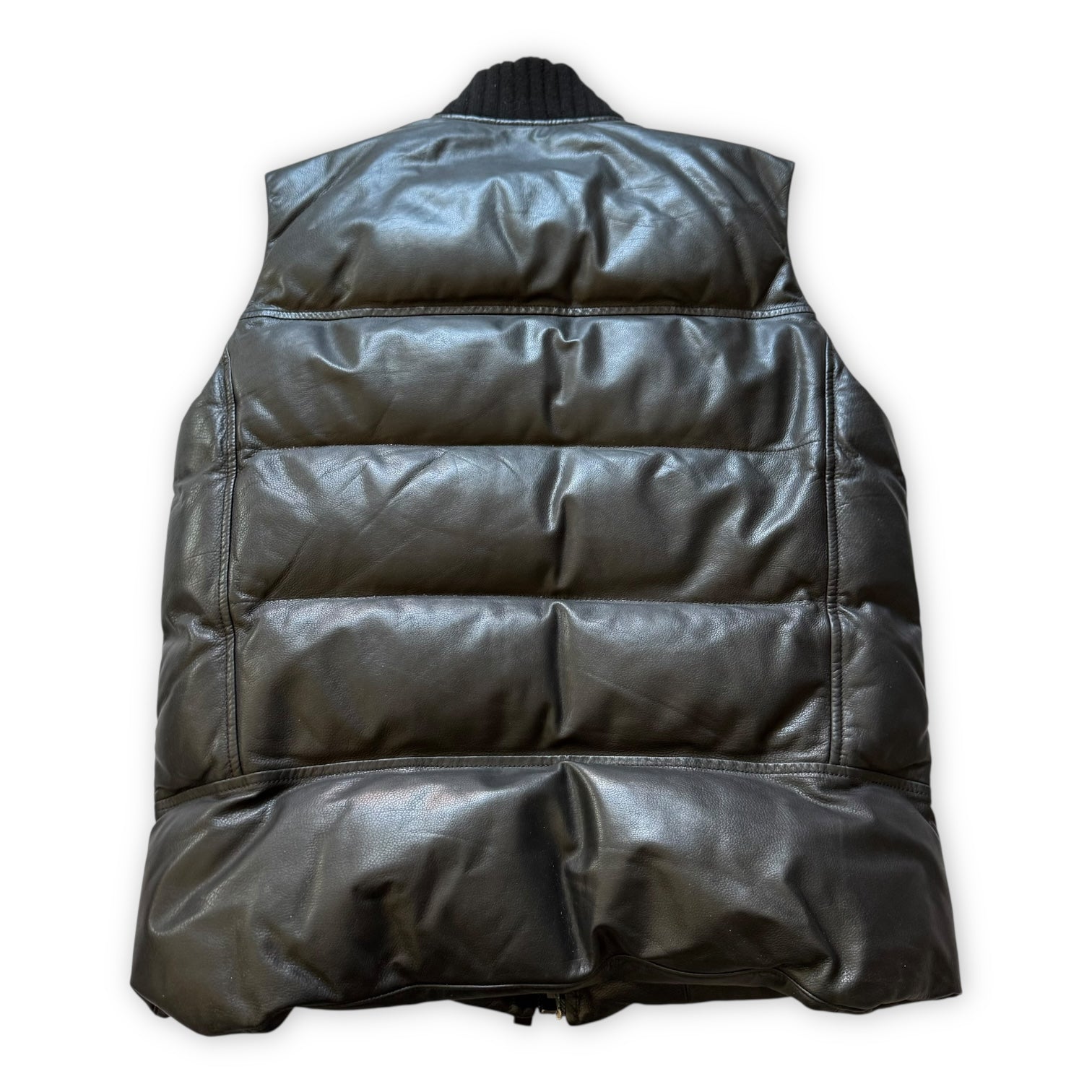 Berluti Leather Puffer Vest