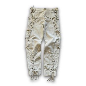 Christan Dior SS03 by John Galliano Laced Flight Pants