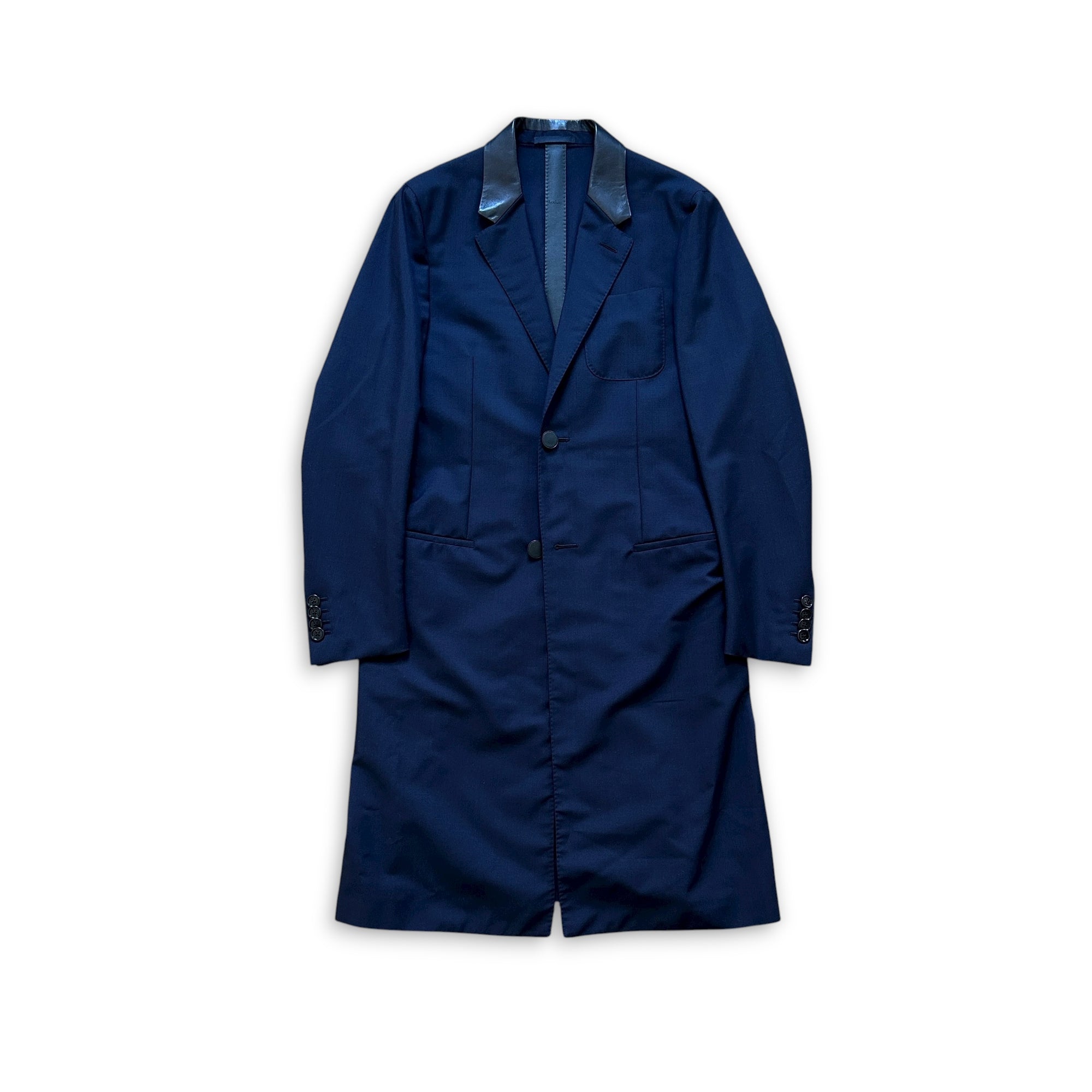 Berluti by Haider Ackermann SS18 Blue Prototype Coat