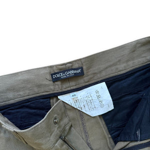 Dolce & Gabbana FW03 Khaki Multizip Cargo Pants