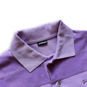 Jacquemus Purple Striped Polo Longsleeve