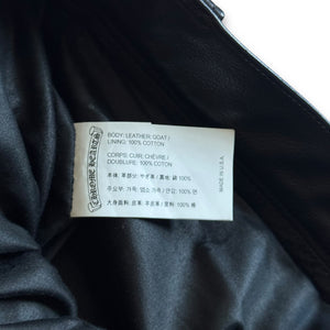 Chrome Hearts Fleur De Lis Biker Leather Pants