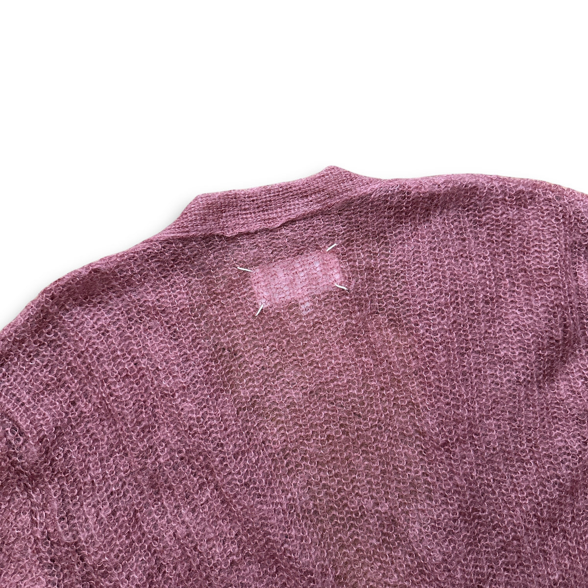 Maison Margiela SS20 Pink Loose Mohair Cardigan