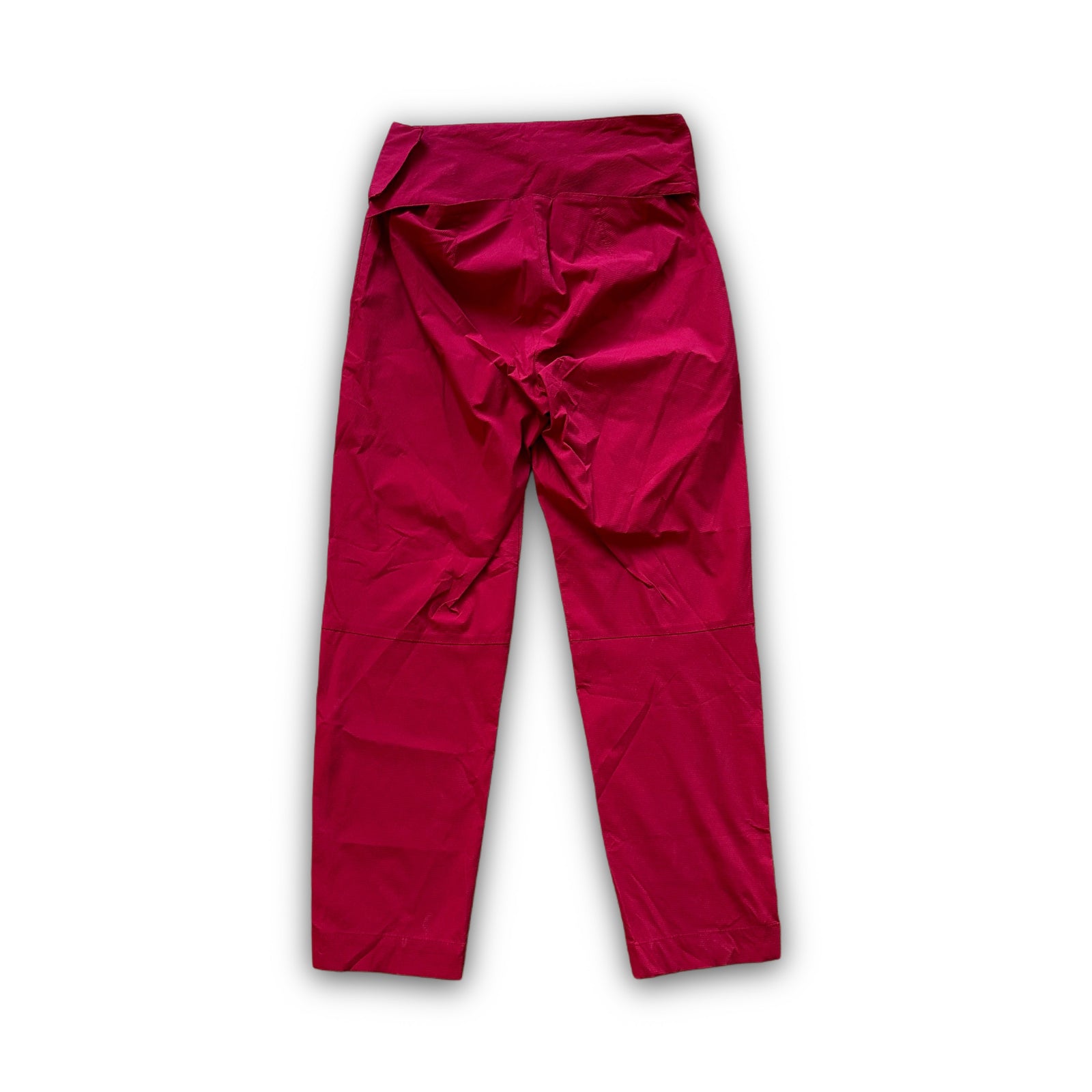 Prada 2000s Technical Red Nylon Pants