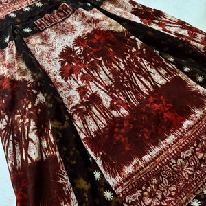 Jean Paul Gaultier 90s Classique Mesh Palm Print Dress