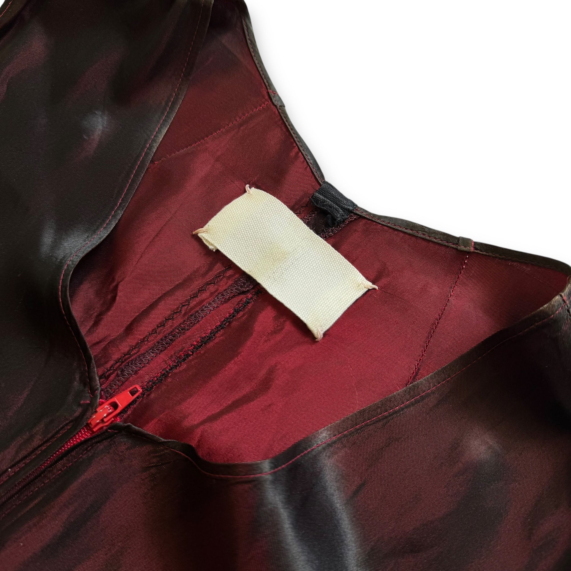Maison Martin Margiela 1995 Blood Red Reconstructed Dress