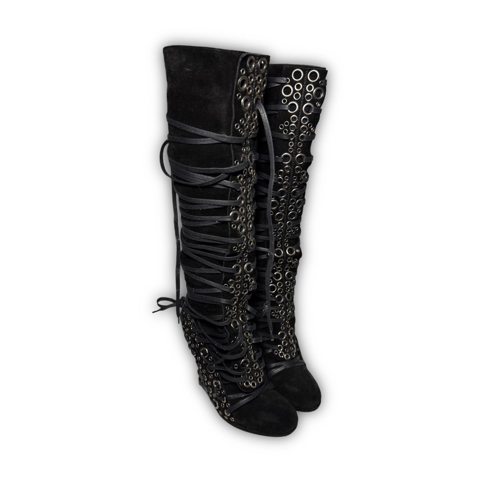 Jean Paul Gaultier 2000s Multi Lace Boots