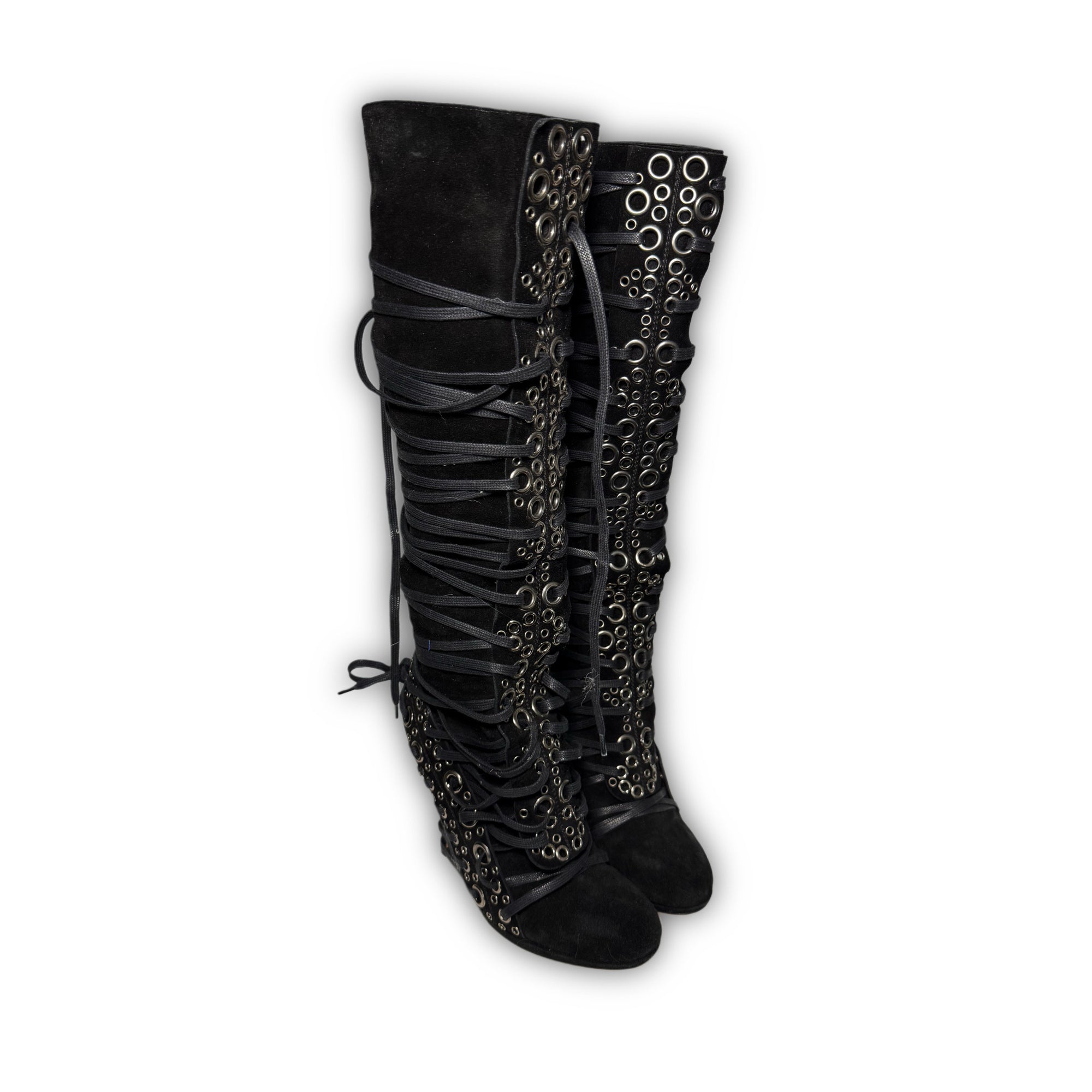 Jean Paul Gaultier 2000s Multi Lace Boots