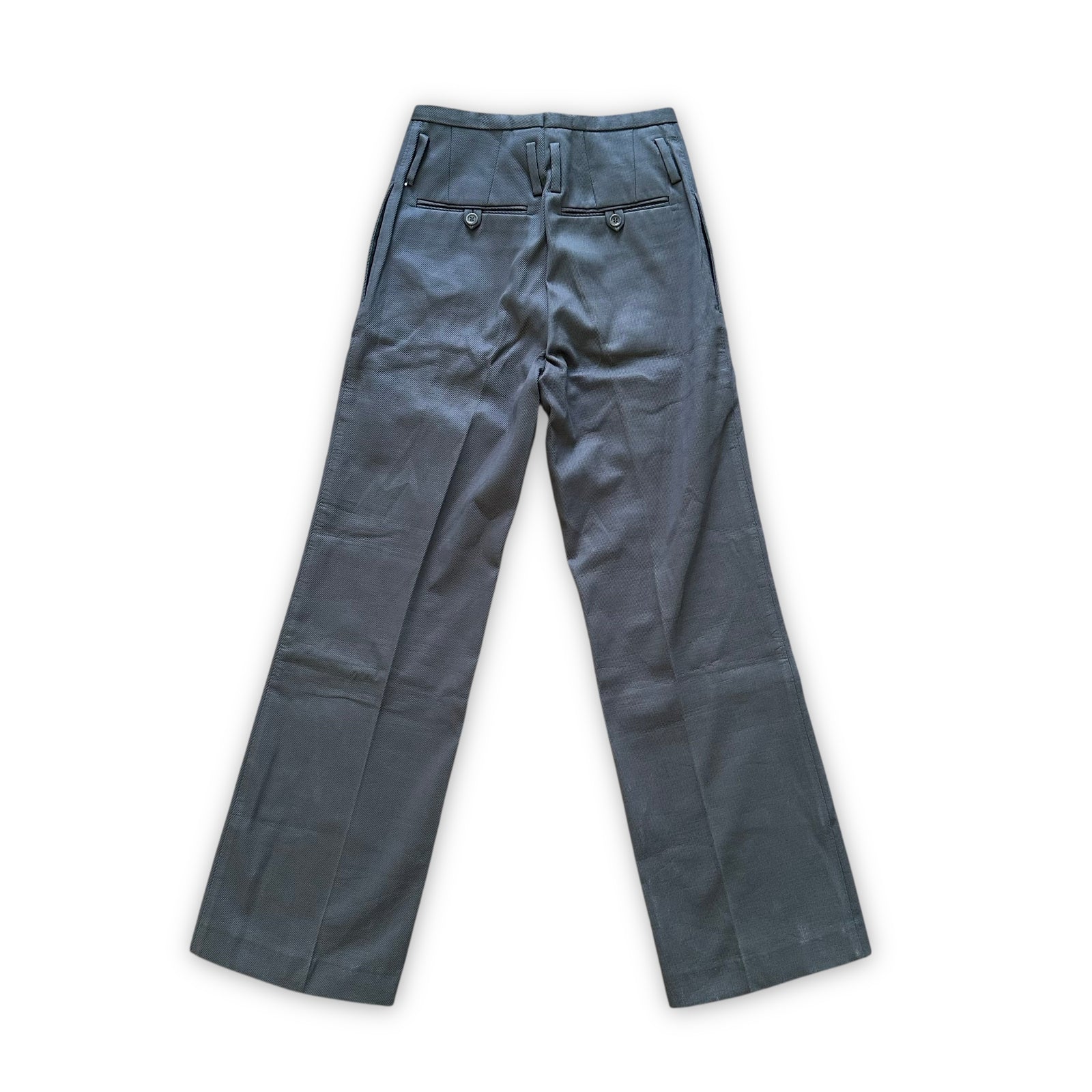 Carol Christian Poell FW97 Rubberized High Waist Denim Pants