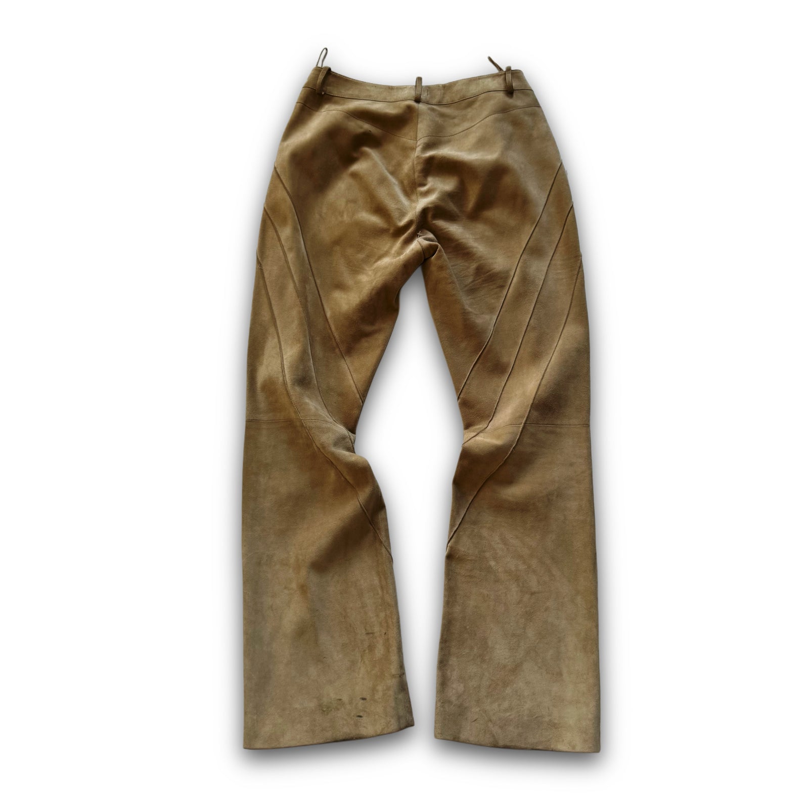 Christian Dior AW02 by John Galliano Paneled Suede Pants