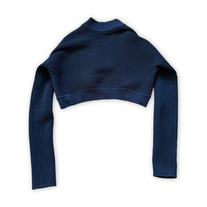 Azzedine Alaia Blue Bolero Jacket