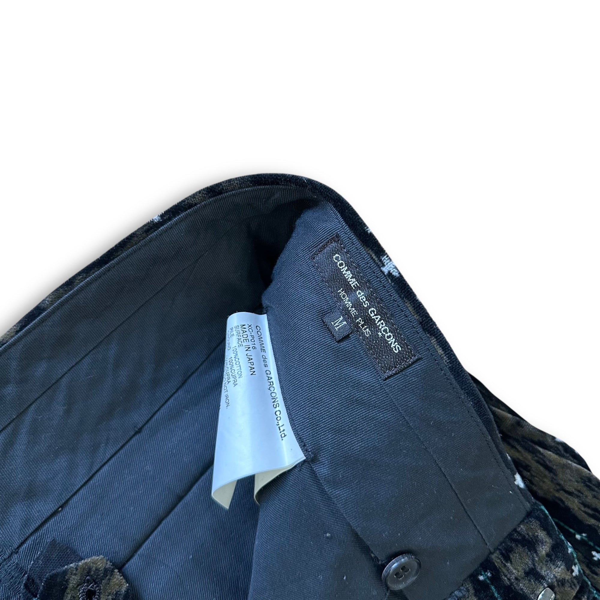 Comme Des Garcons Homme Plus 2001 Velvet Ikat Pants