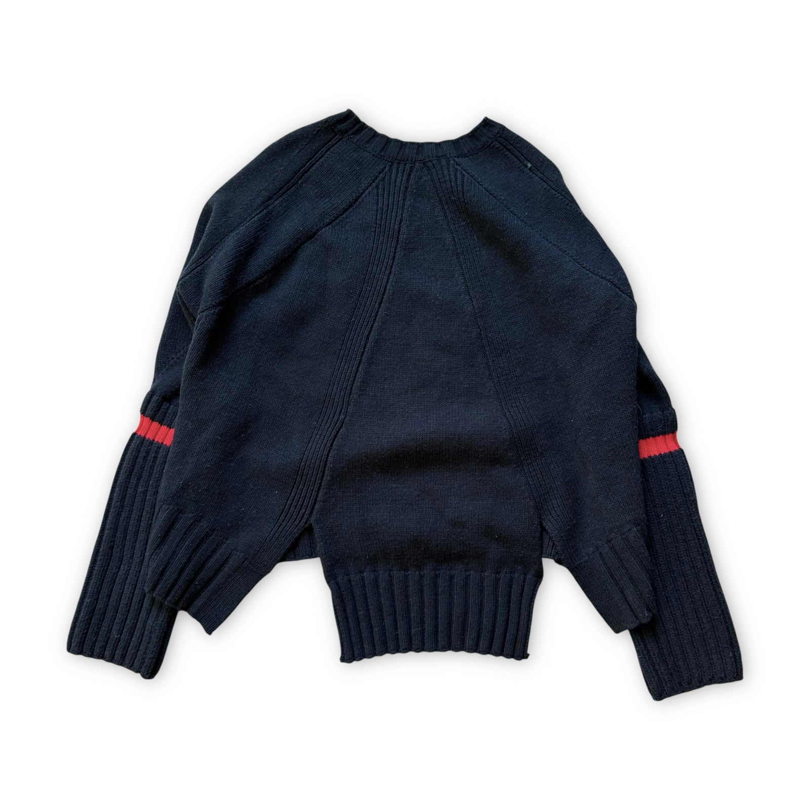 Celine by Phoebe Philo Oversized Paneled Navy Knit