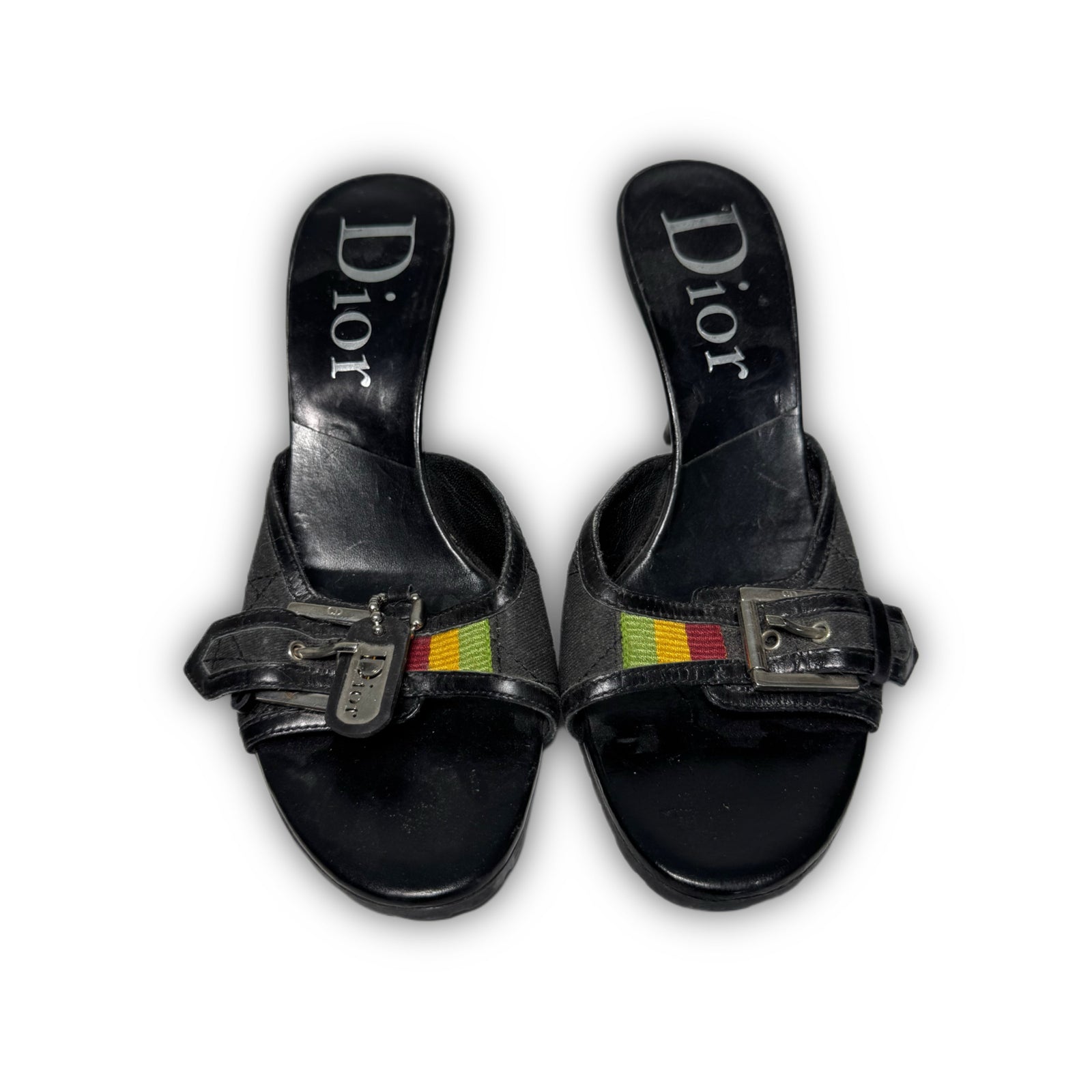 Christian Dior 2004 by John Galliano Rasta Dogtag Heels